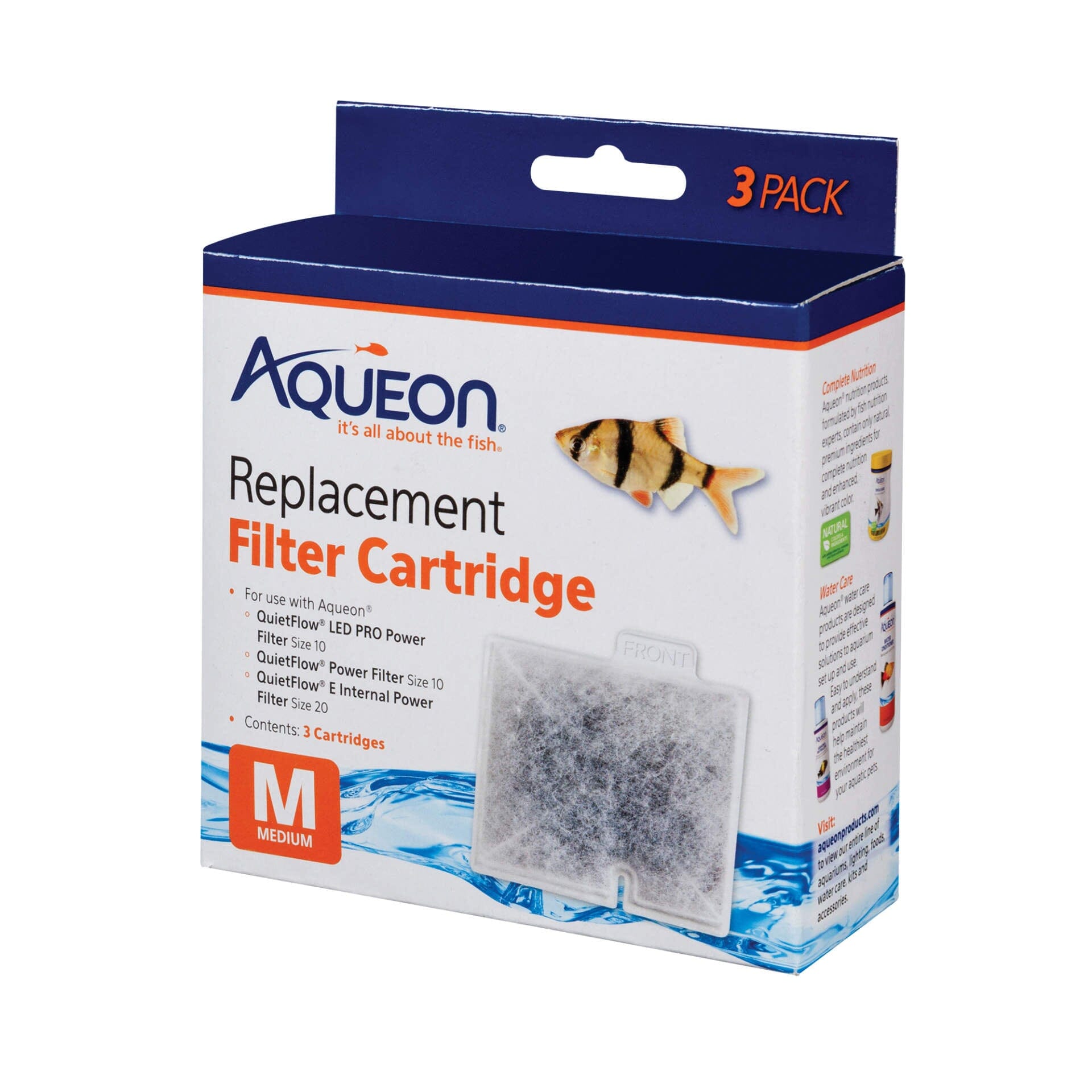 Aqueon Replacement Filter Cartridges - Medium - 3 Pack  