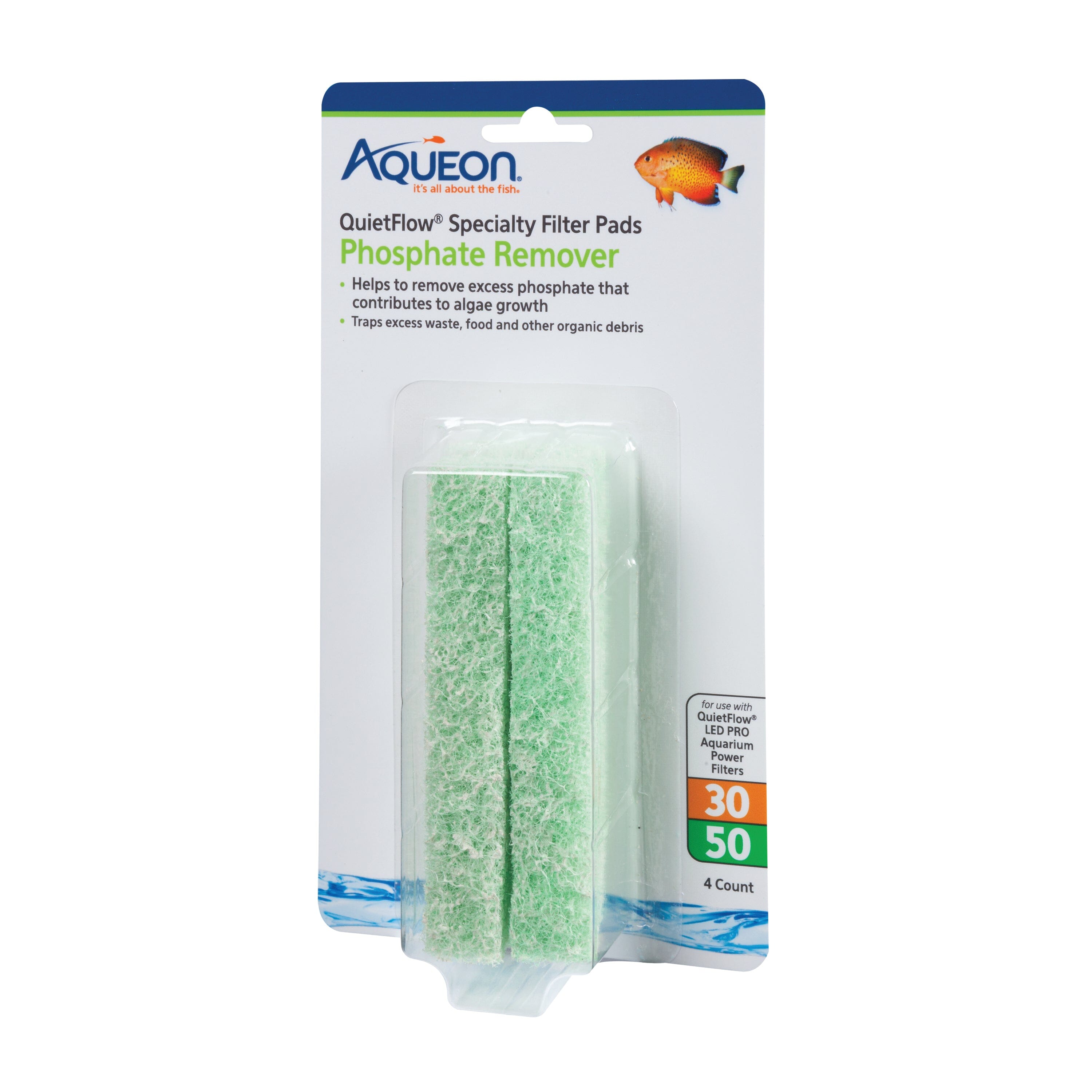 Aqueon Replacement Specialty Filter Pads Phosphate Remover - 30/50  