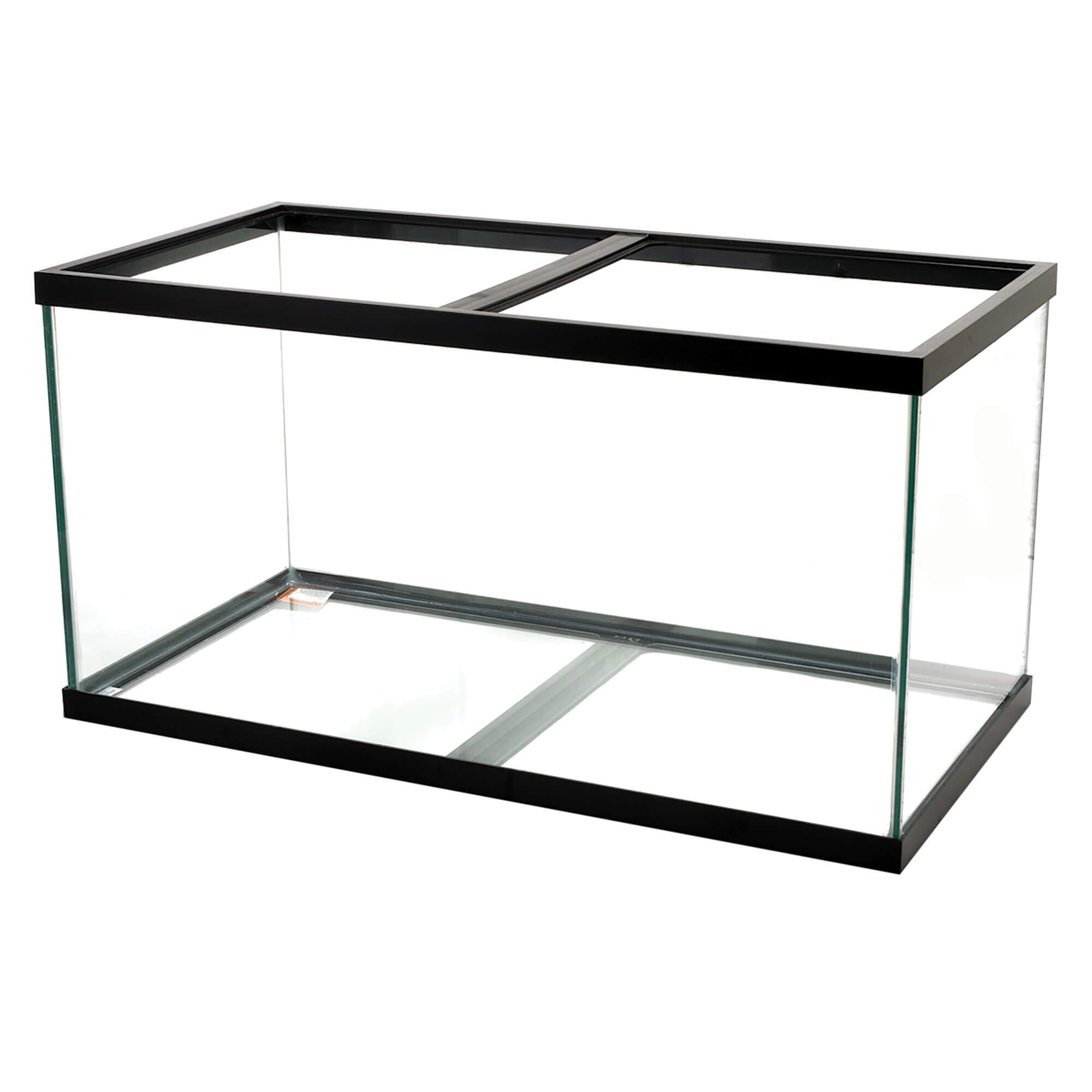 Aqueon Standard Glass Rectangle Aquarium Black Silicone - Black - 120 gal  