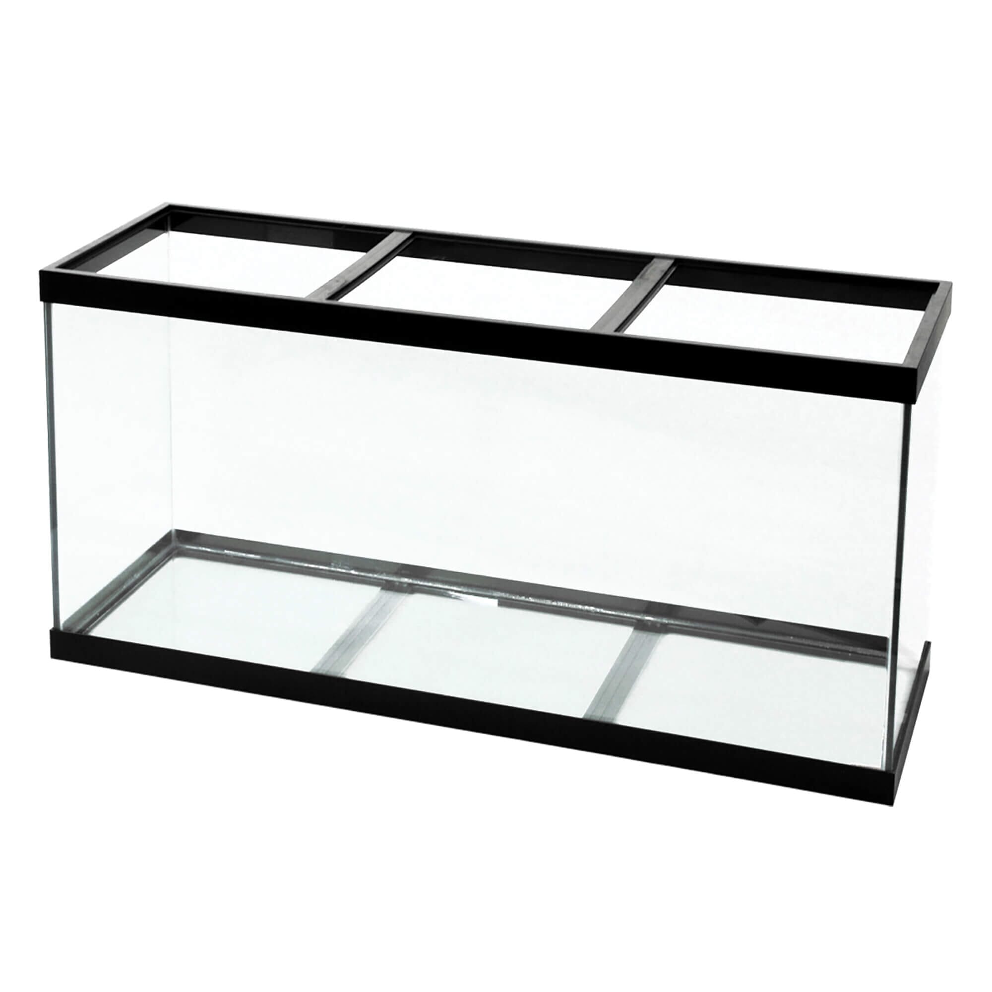 Aqueon Standard Glass Rectangle Aquarium Black Silicone - Black - 210 gal  