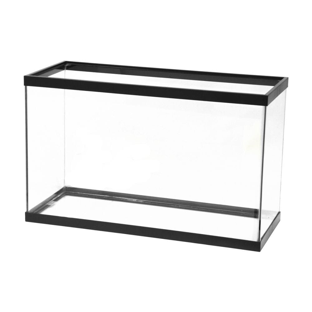 Aqueon Standard Glass Rectangle Aquarium Clear Silicone - Black - 29 gal  