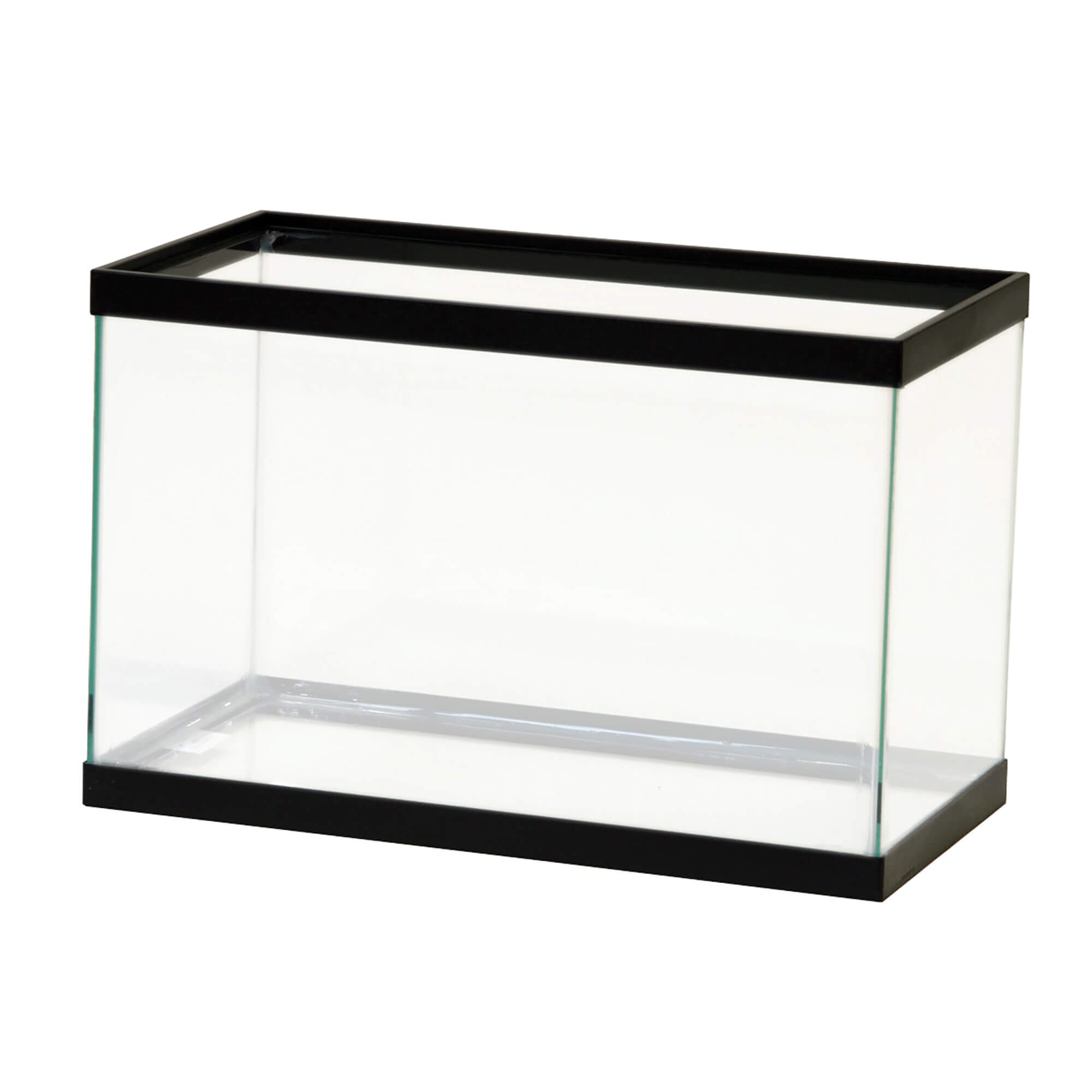 Aqueon Standard Glass Rectangle Aquarium Clear Silicone - Black - 5.5 gal  