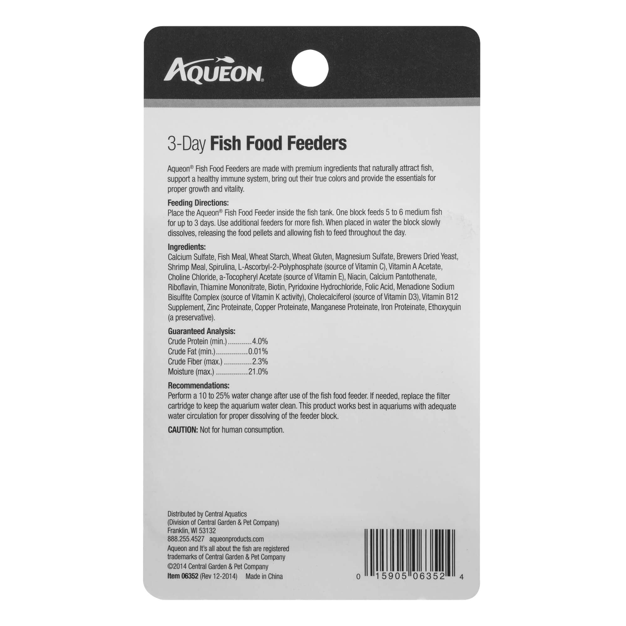 Aqueon Vacation Feeders - 3 Day - 4 Pack  