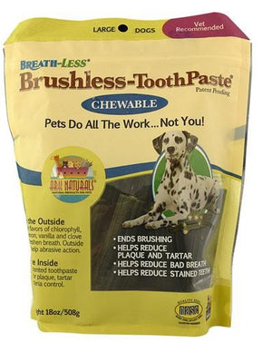 Ark Natural's Breathless Brushless Toothpaste Large Cat and Dog Dental Care - 18 oz Bag