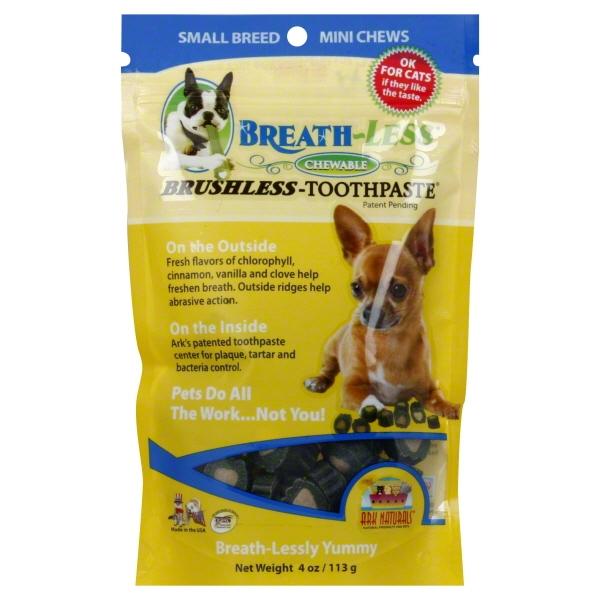 Ark Natural's Breathless Brushless Toothpaste Mini Cat and Dog Dental Care - 4oz Bag