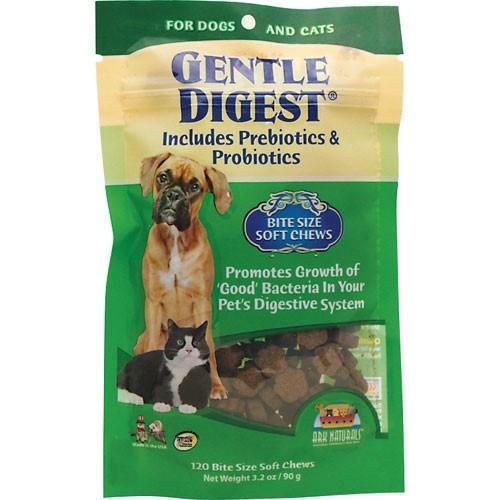 Ark Natural's Gentle Digest Soft Chews Cat and Dog Supplements - 120 ct Bag