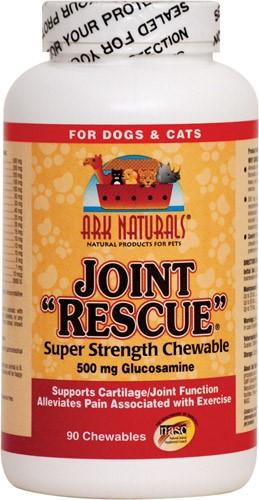 Ark Natural's Joint Rescue Super Strength Chewable Cat and Dog Supplements - 90 ct Bottle  