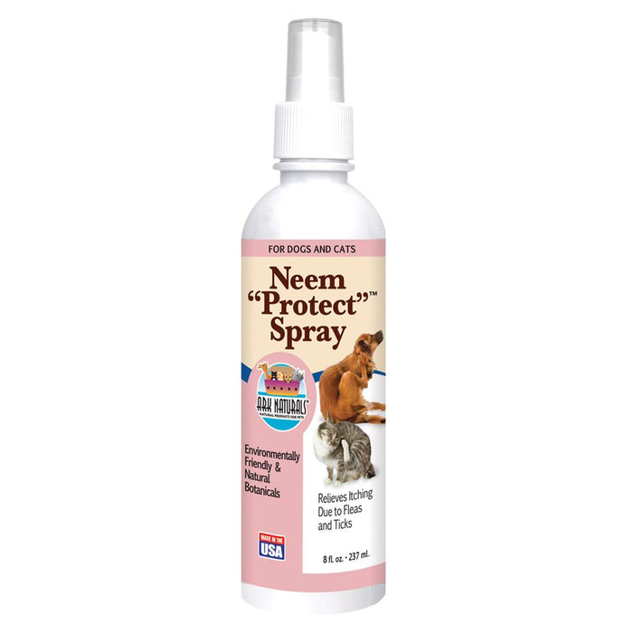 Ark Natural's Neem "Protect" Spray Flea and Tick Cat and Dog Spray - 8 oz Bottle