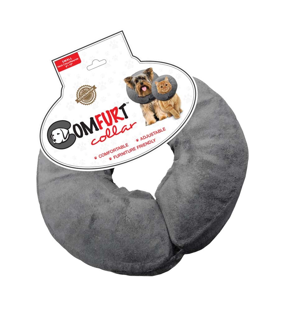 Arlee Pet Products Poly Filled Adjustable E-Collar - Charcoal - Small  