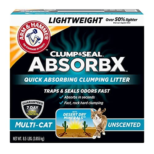 Arm & Hammer Absorbx Lightweight Unscented - 8.5 Lbs - 2 Pack  