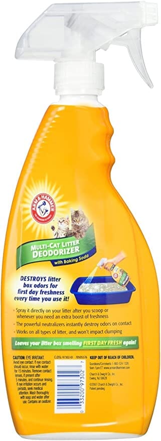 Arm & Hammer Cat Litter Deodorizing Spray Rtu - Baking Soda - 21 Oz - 8 Pack  