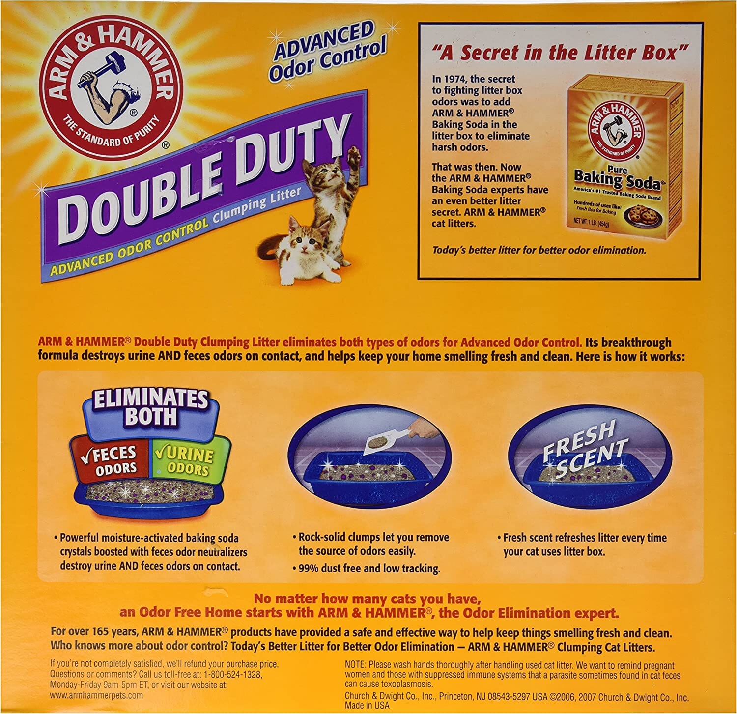 Arm & Hammer Double Duty Clumping Cat Litter - 20 Lbs - 2 Pack  