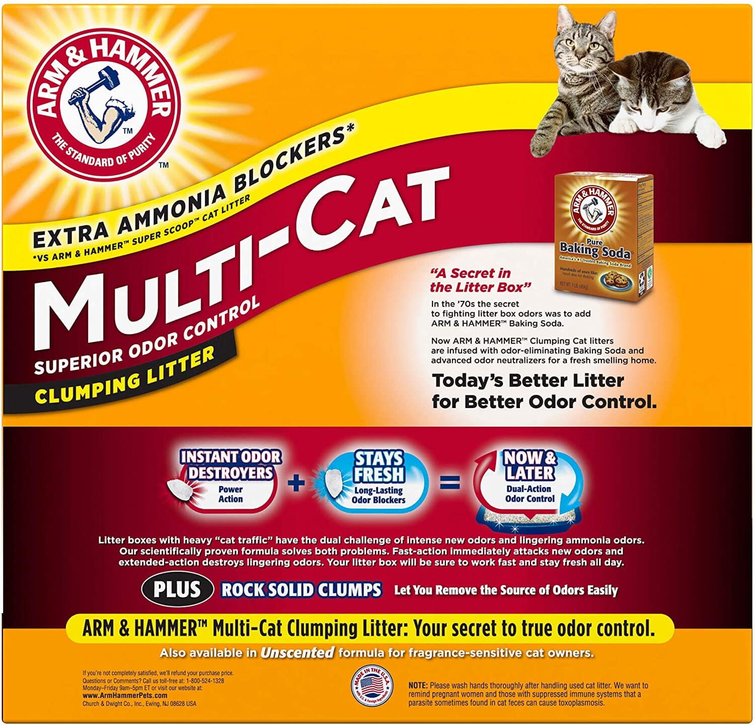 Arm & Hammer Multi-Cat Clumping Cat Litter - Fresh Scent - 40 Lbs  