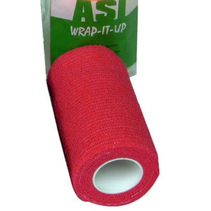 ASI Wrap-It-Up Bandage - Red - 4 In X 5 Ft