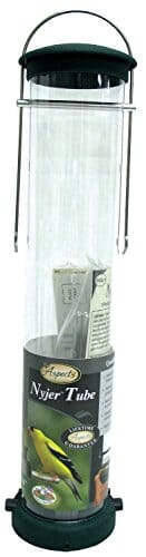 Aspects Quick-Clean Tube Nyjer Tubed Wild Bird Feeder - Spruce - 1.25 Qt Cap