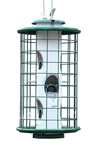 Audubon Avian Series Caged Mixed Seed Haven Wild Bird Feeder - Green - 4.5 Lbs Cap  