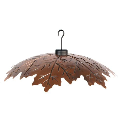 Audubon Copper Leaf Weather Shield Wild Bird Accessories - Brushed Copper - 18 In  