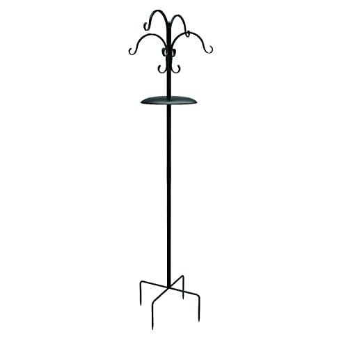 Audubon Deluxe Two Way Bird Station with Squirrel Baffle Wild Bird Accessories - Black - 90 In  