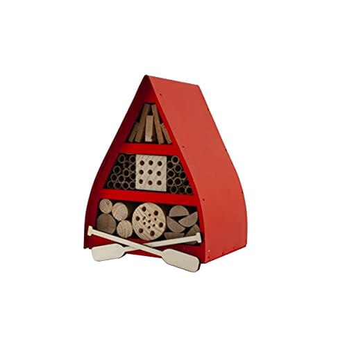 Audubon Lake & Cabin Canoe Insect Shelter with Wall Hanger - Red  