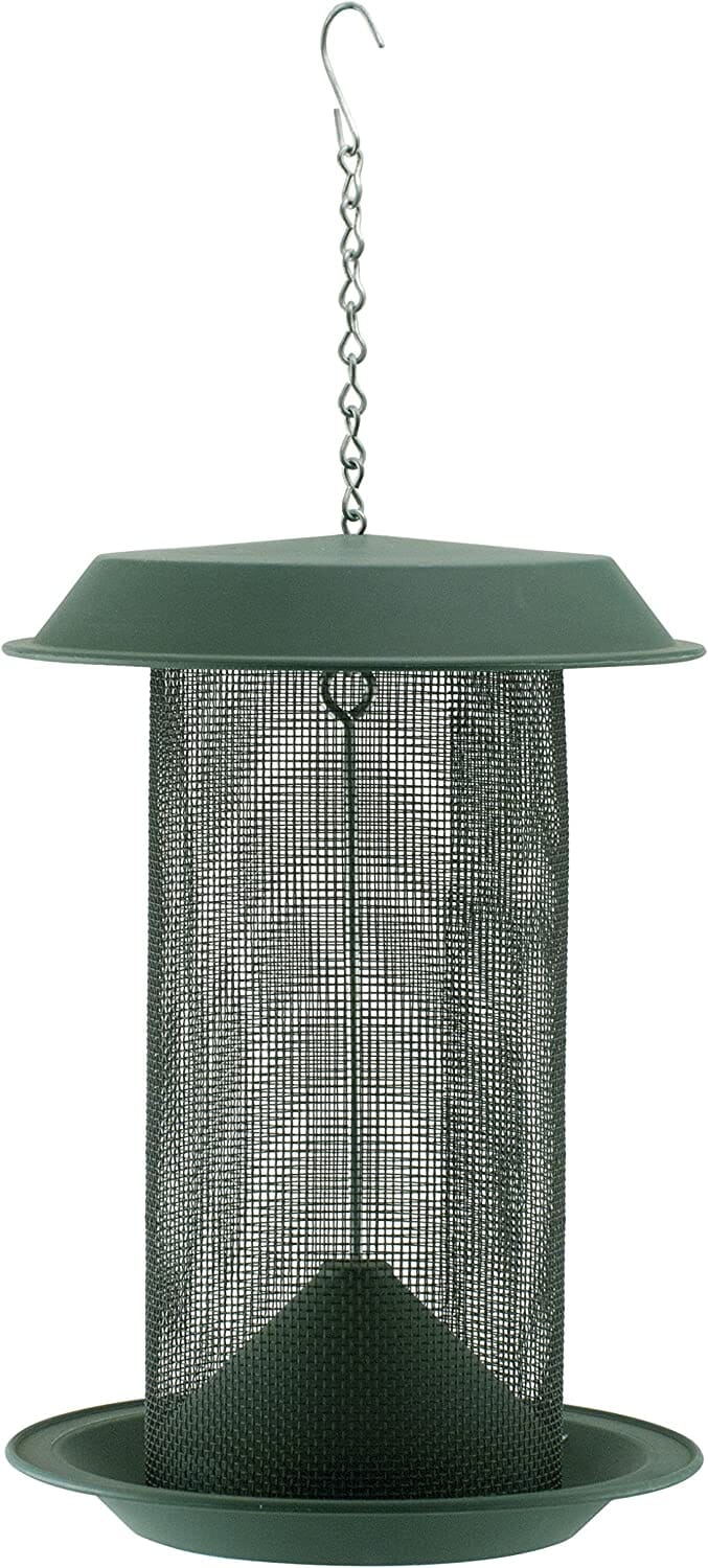 Audubon Magnum Plastic Thistle Screen Wild Bird Feeder - Green - 5 Lbs Cap  