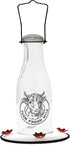 Audubon Milkhouse Vintage Glass Hummingbird Feeder - White - 28 Oz Cap - 4 Pack  