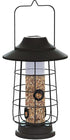 Audubon Modern Farmhouse Solar Tube Type Feeder Mixed Seed - Black - .5 Lbs Cap  