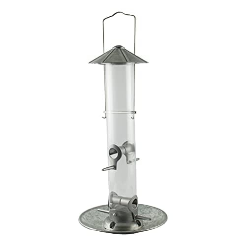 Audubon Rustic Farmhouse Silo Tube Type Feeder Mixed Seed - Nickel - 1.5 Lbs  