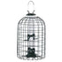 Audubon Squirrel-Resistant Caged Tube Haven Wild Bird Feeder - Clear and Green - 1.25 Lbs Cap  