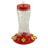 Audubon Swirl Glass Hummingbird Feeder - Red/Clear - 16 Oz Cap  