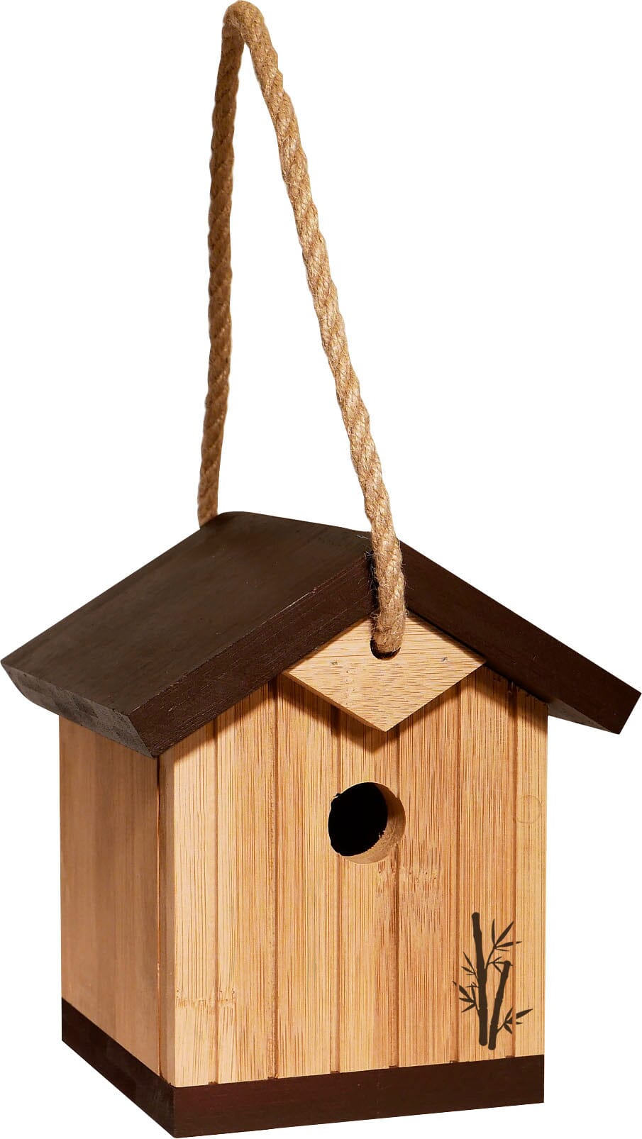 Audubon Ultimate Renewable Bamboo Wren Wild Bird House - Tan/Brown - 6.3 X 6 X 7 In  