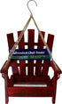 Backyard Essentials Adirondack Chair Wild Bird Feeder - Red - 6.69 X 7.48 X 9.06  