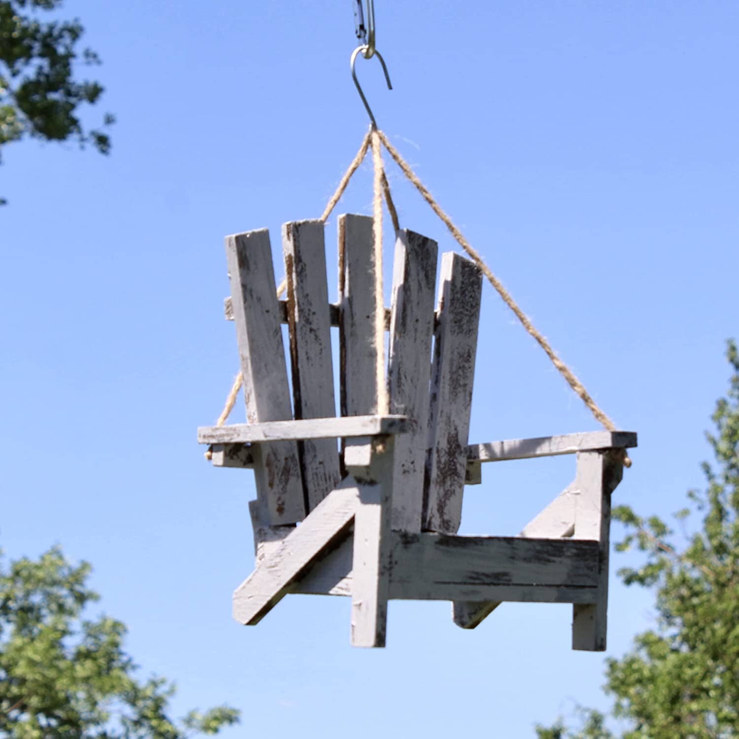 Backyard Essentials Adirondack Chair Wild Bird Feeder - White - 6.7 X 7.5 X 9.1 In  