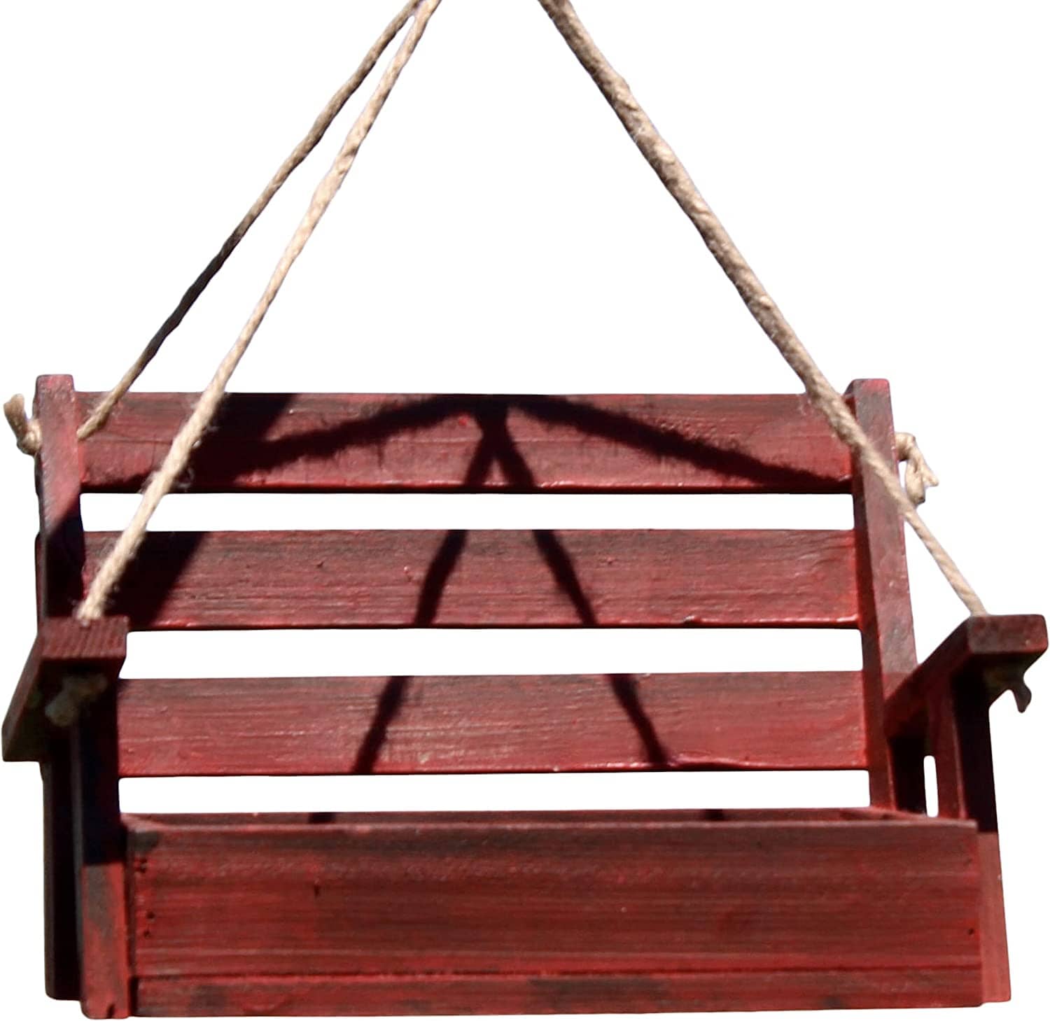 Backyard Essentials Hanging Porch Swing Wild Bird Feeder - Red - 4.63 X 8.36 X 5.75  