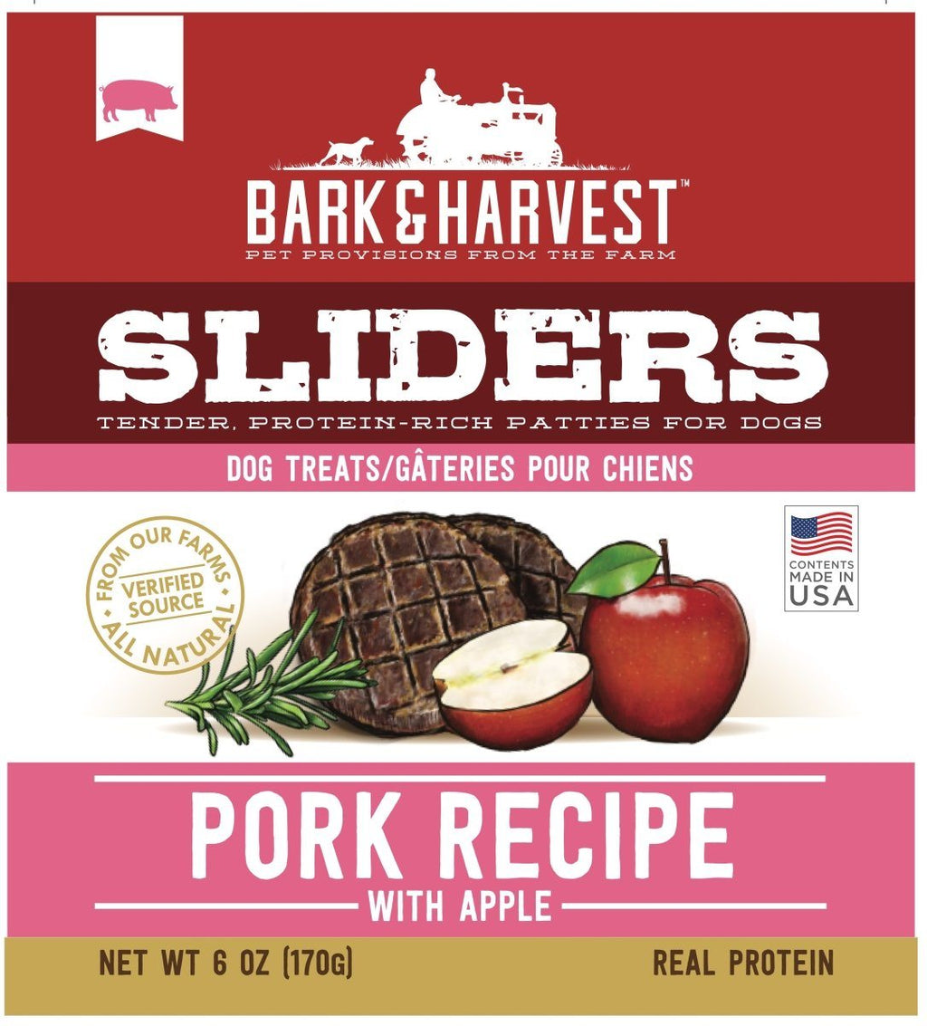 Bark + Harvest by Superior Farms Burgers Pork & Apple Dog Natural Chews - 6 oz Bag  