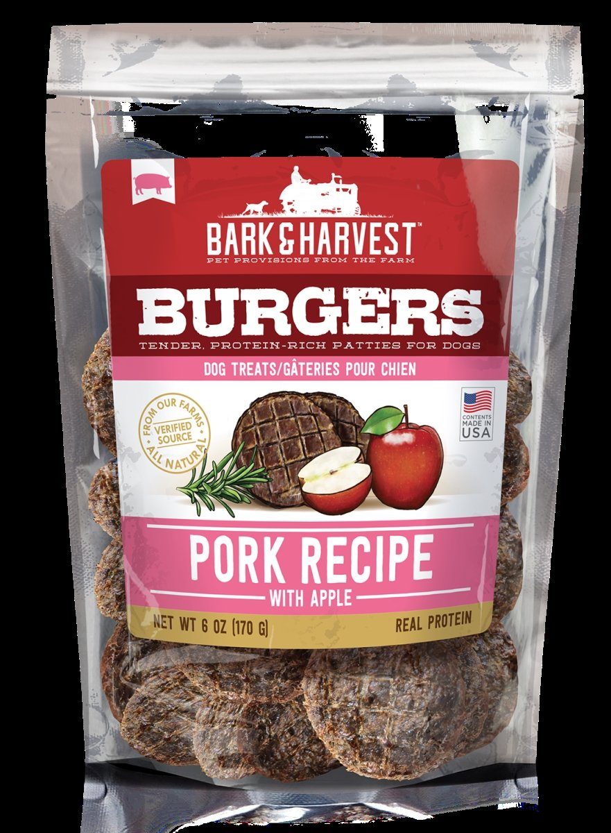 Bark + Harvest by Superior Farms Burgers Pork & Apple Refill Jar (2 Dog Natural Chews - 40ct bags)  