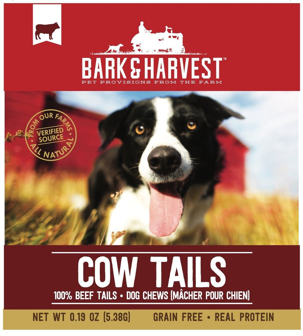 Bark + Harvest by Superior Farms Cow Tails Dog Natural Chews - 9 ct (5.38g) Bag  