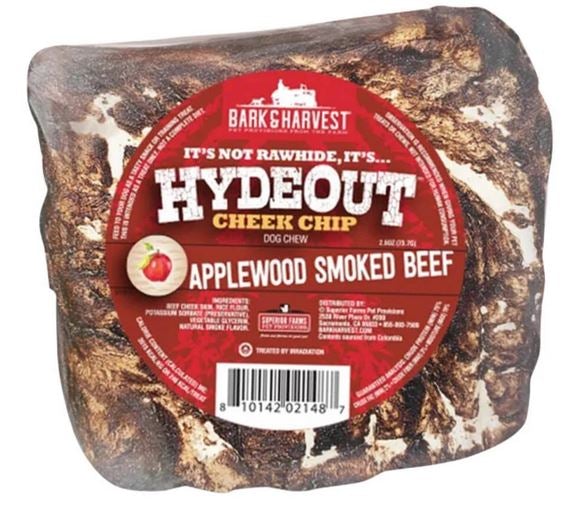 Bark + Harvest by Superior Farms HydeOut Beef Cheek Chips Applewood Smoke Flavored Dog ...