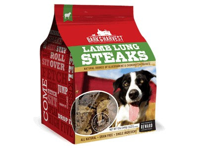 Bark + Harvest by Superior Farms Lamb Lung Steaks Dog Natural Chews - 12oz Bag  