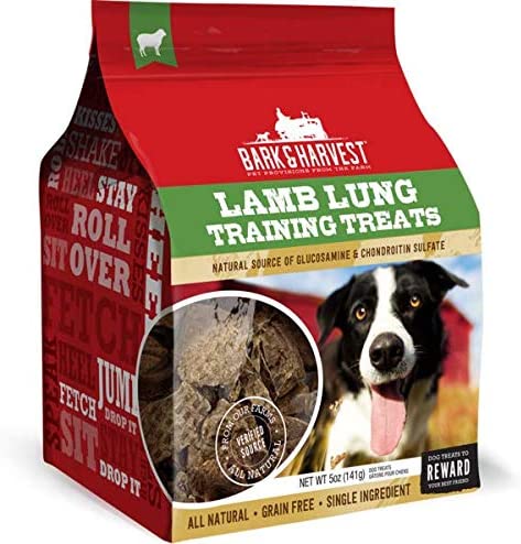 Bark + Harvest by Superior Farms Lamb Lung Training Treats Dog Natural Chews - 5oz Bag  