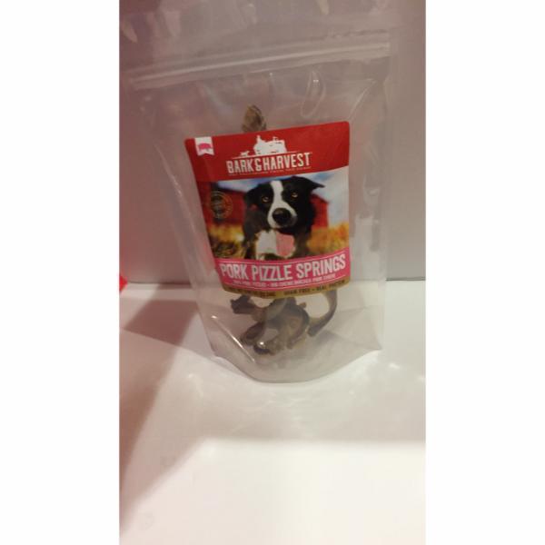 Bark + Harvest by Superior Farms Pork Pizzle Springs Dog Natural Chews - 5 ct Bag  