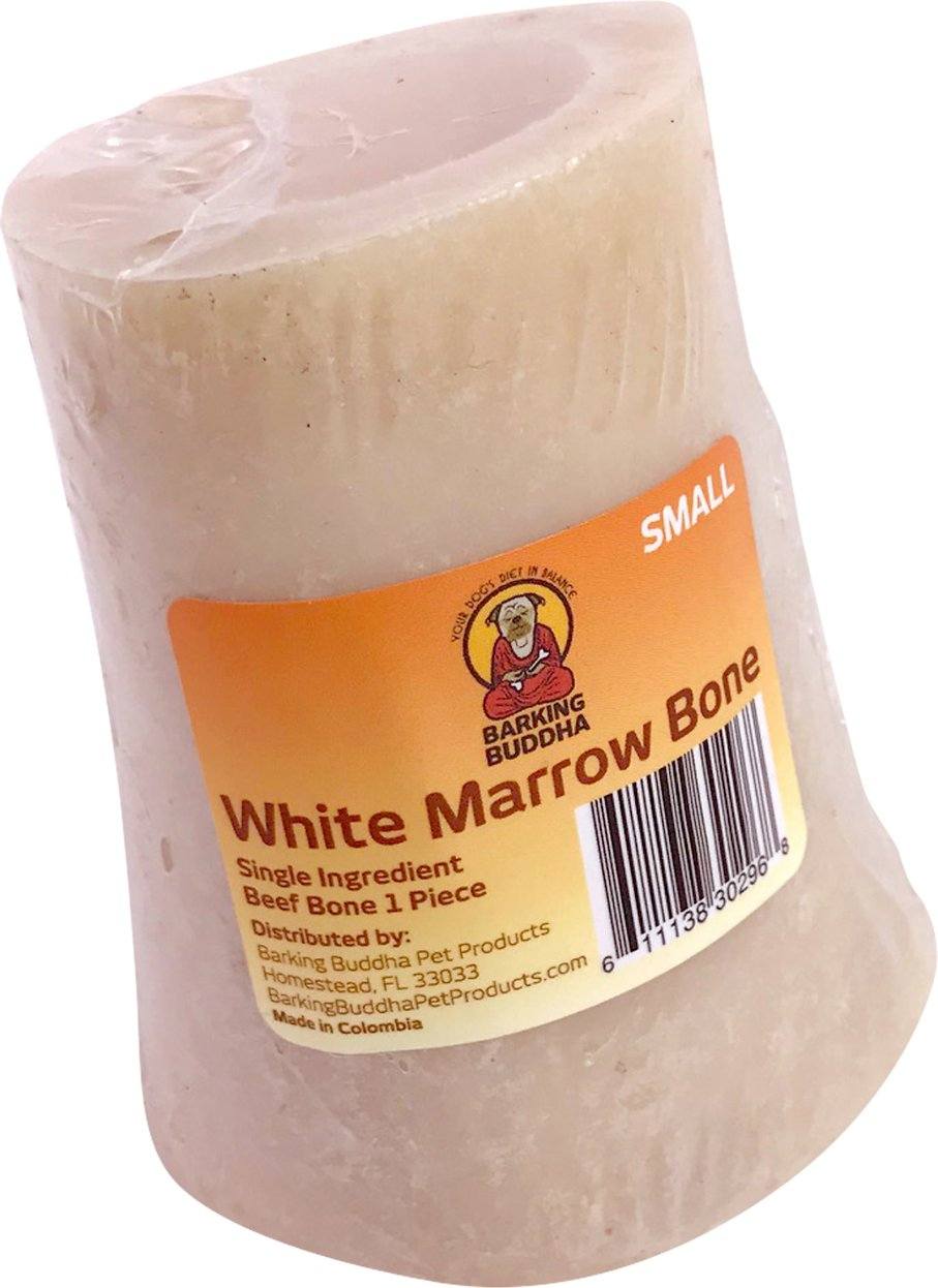 Barking Buddha White Beef Marrow Bone Large Natural Dog Chews  - 24 Count  