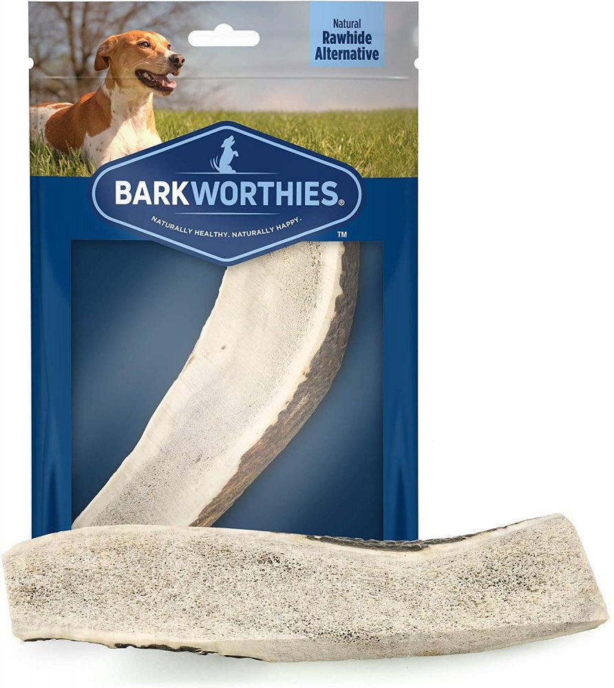 Barkworthies Elk Antler Extra Large Split Dog Chews - 8 ct Case - Case of 1  