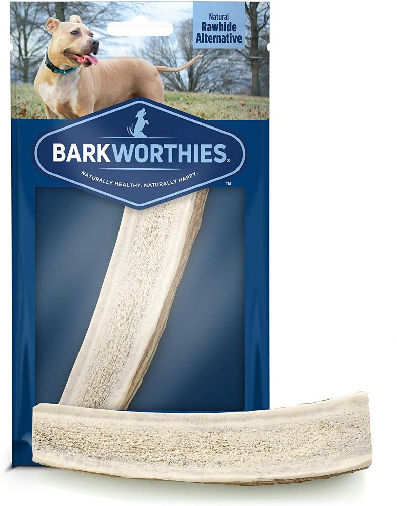 Barkworthies Elk Antler Large Split (4 - 5") Dog Chews - 15 ct Case - Case of 1  