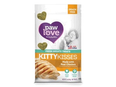 Barkworthies Paw Love Kitty Kisses Dog Chew Treats - Chicken  (2 oz)  