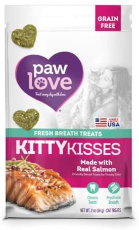 Barkworthies Paw Love Kitty Kisses Dog Chew Treats - Salmon (2 oz)  