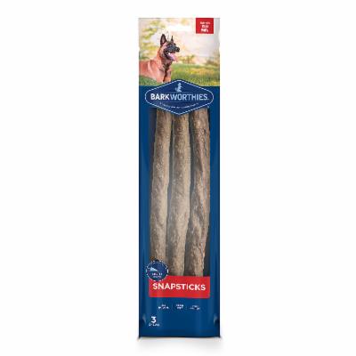 Barkworthies Snap Sticks Large Dog Treats - 3 Pack SURP  