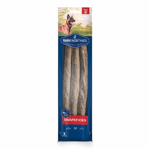 Barkworthies Snap Sticks Large Dog Treats - 3 Pack SURP