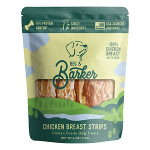 Beg & Barker Strips Chicken Breast Air-Dried Dog Treats - 1 Oz - 12 Pack