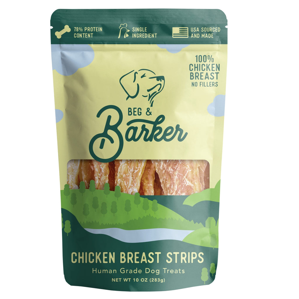 Beg & Barker Strips Chicken Breast Air-Dried Dog Treats - 10 Oz  