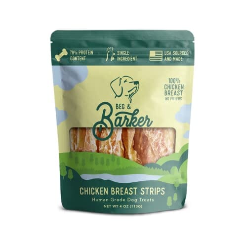 Beg & Barker Strips Chicken Breast Air-Dried Dog Treats - 4 Oz  
